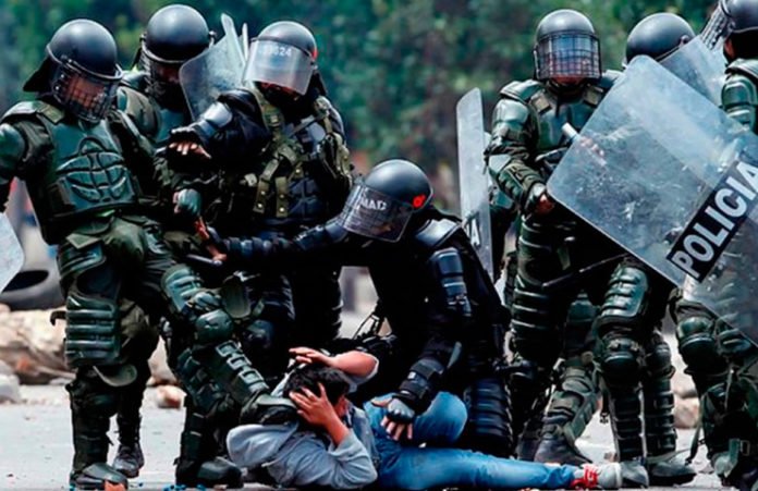 La estigmatización previa: cuando el despliegue policial precede a la protesta en Colombia